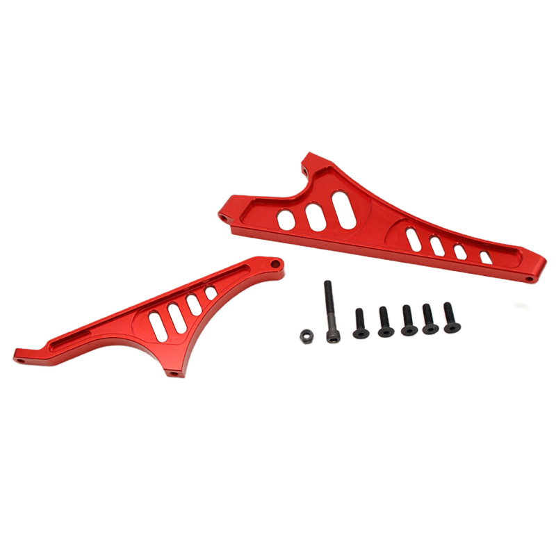 FLMLF Alloy CNC Front and Rear Support Brace Orange Red Fit Losi 5ive T