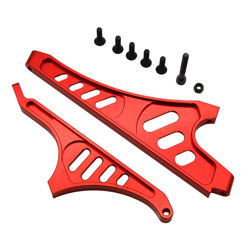 FLMLF Alloy CNC Front and Rear Support Brace Orange Red Fit Losi 5ive T