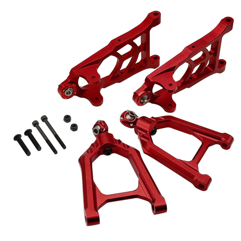 FLMLF Alloy Front Suspension A-Arm Set for 1/5 RC HPI ROVAN KM Rofun Baja 5B 5T 5SC Buggy Truck Parts