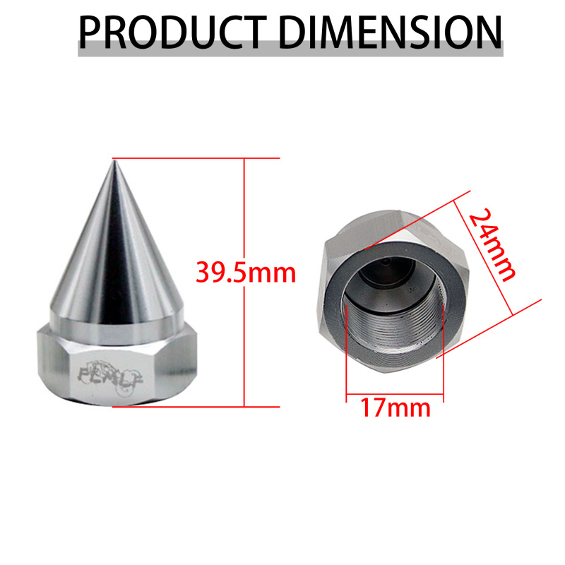 FLMLF Aluminum Cone Joint Nut Wheel Nut Fit for 1/5 Hpi ROVAN KM ROFUN Baja 5B SS 5T 5SC TRUCK RC CAR PARTS