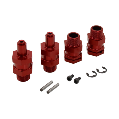 FLMLF Aluminum Wheel Hex Hubs Orange red for Baja 5B 5T 5SC