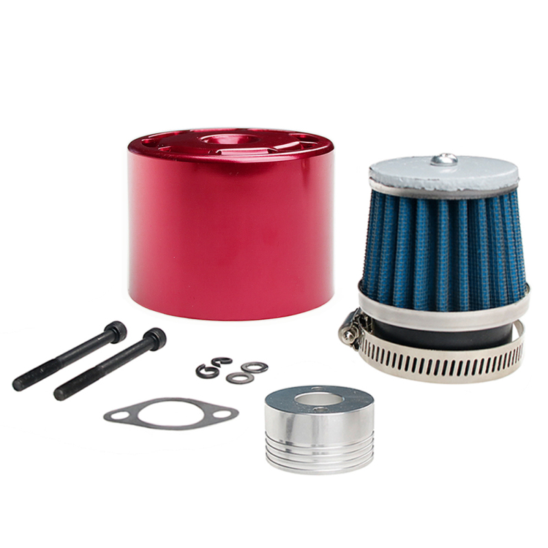 FLMLF Air Filter Set with Metal Cover for 1/5 RC HPI Rofun BAJA Rovan King Motor 5B 5T 5SC Truck Engines Parts