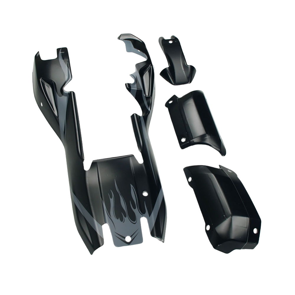 FLMLF Plastic Body Shell Cover Black Fit 1/5 Hpi Baja Rovan KM 5B