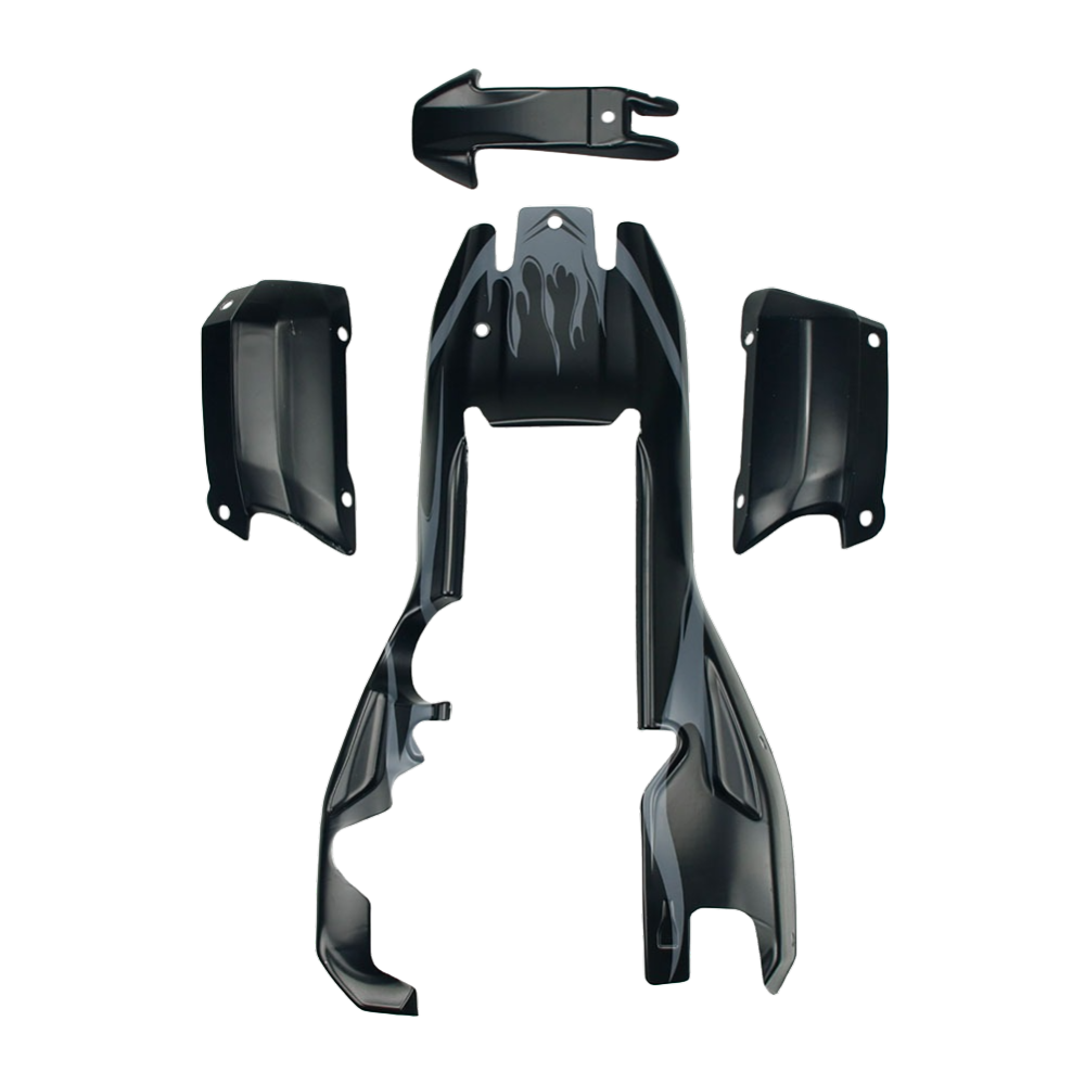 FLMLF Plastic Body Shell Cover Black Fit 1/5 Hpi Baja Rovan KM 5B