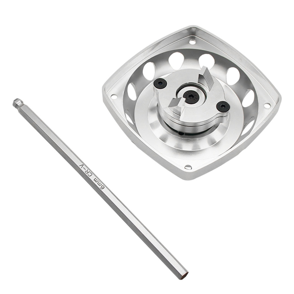 Alloy CNC Roto Starter of 23CC-58CC Normall Flywheel for 1/5 HPI ROFUN ROVAN KM BAJA 5B 5T 5SC Losi FG MCD GoPed RedCat Rc Parts