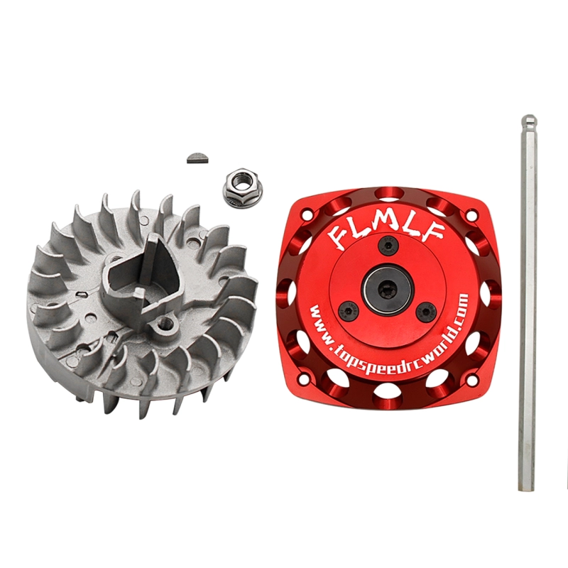 Alloy CNC Roto Starter of 23CC-58CC Normall Flywheel for 1/5 HPI ROFUN ROVAN KM BAJA 5B 5T 5SC Losi FG MCD GoPed RedCat Rc Parts