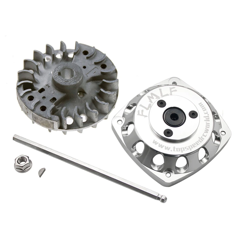 Alloy CNC Roto Starter of 23CC-58CC Normall Flywheel for 1/5 HPI ROFUN ROVAN KM BAJA 5B 5T 5SC Losi FG MCD GoPed RedCat Rc Parts