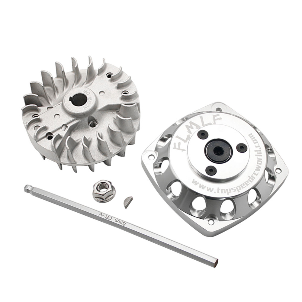 Alloy CNC Roto Starter of 23CC-58CC Normall Flywheel for 1/5 HPI ROFUN ROVAN KM BAJA 5B 5T 5SC Losi FG MCD GoPed RedCat Rc Parts