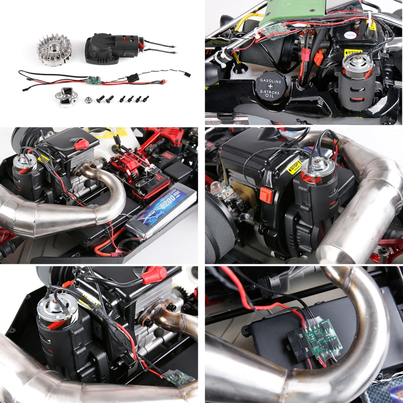 Alloy CNC Roto Starter of 23CC-58CC Normall Flywheel for 1/5 HPI ROFUN ROVAN KM BAJA 5B 5T 5SC Losi FG MCD GoPed RedCat Rc Parts