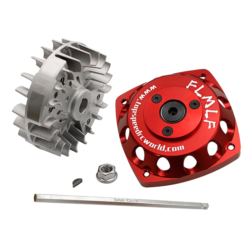 Alloy CNC Roto Starter of 23CC-58CC Normall Flywheel for 1/5 HPI ROFUN ROVAN KM BAJA 5B 5T 5SC Losi FG MCD GoPed RedCat Rc Parts