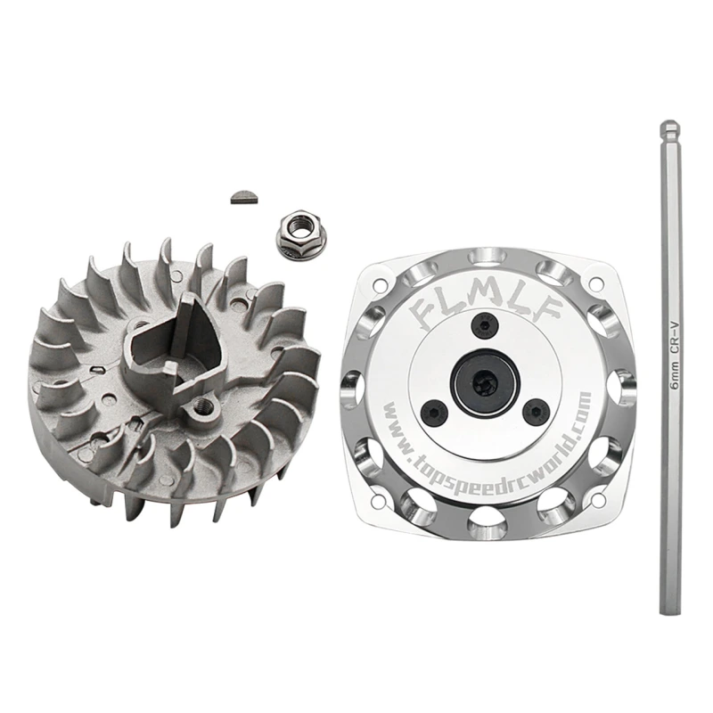 Alloy CNC Roto Starter of 23CC-58CC Normall Flywheel for 1/5 HPI ROFUN ROVAN KM BAJA 5B 5T 5SC Losi FG MCD GoPed RedCat Rc Parts
