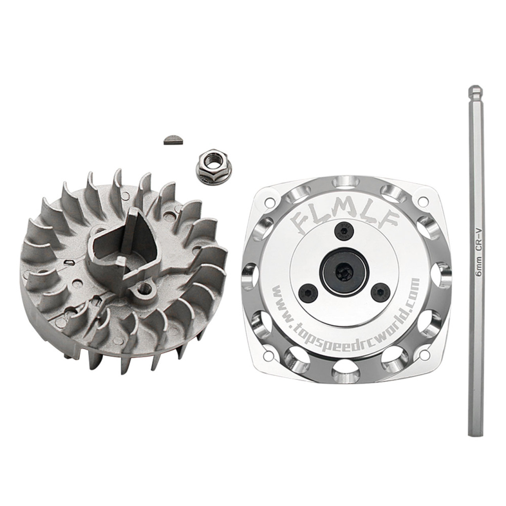 Alloy CNC Roto Starter of 23CC-58CC Normall Flywheel for 1/5 HPI ROFUN ROVAN KM BAJA 5B 5T 5SC Losi FG MCD GoPed RedCat Rc Parts