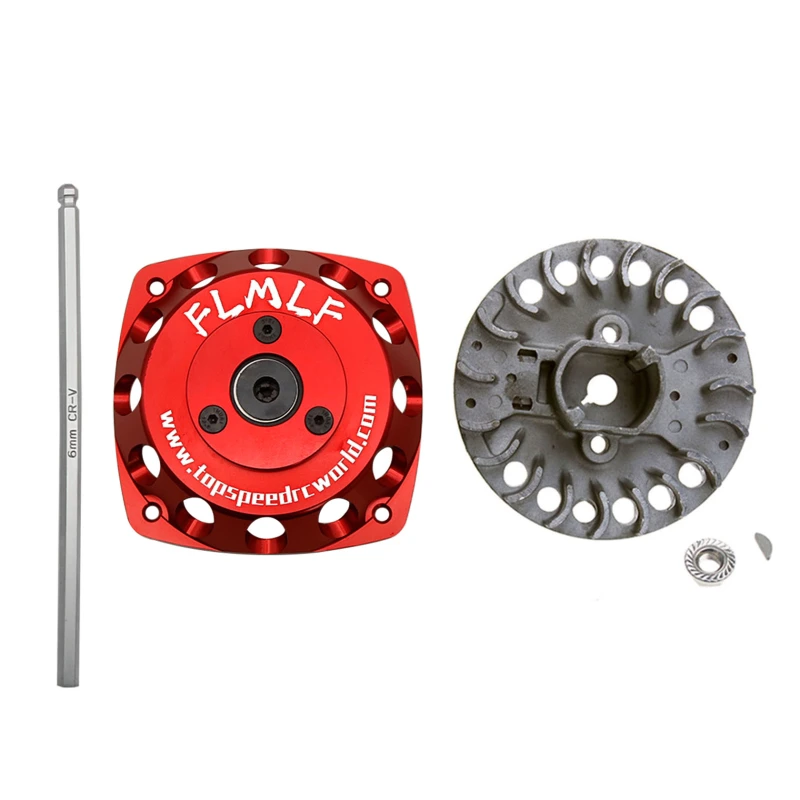 Alloy CNC Roto Starter of 23CC-58CC Normall Flywheel for 1/5 HPI ROFUN ROVAN KM BAJA 5B 5T 5SC Losi FG MCD GoPed RedCat Rc Parts