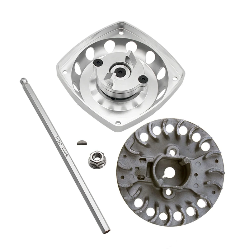 Alloy CNC Roto Starter of 23CC-58CC Normall Flywheel for 1/5 HPI ROFUN ROVAN KM BAJA 5B 5T 5SC Losi FG MCD GoPed RedCat Rc Parts