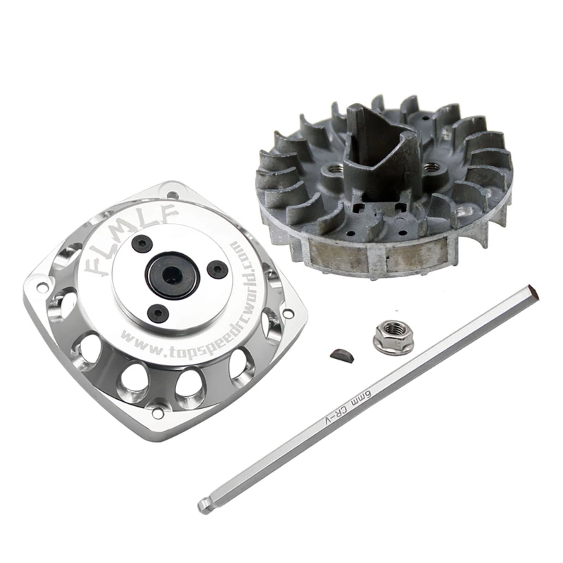 Alloy CNC Roto Starter of 23CC-58CC Normall Flywheel for 1/5 HPI ROFUN ROVAN KM BAJA 5B 5T 5SC Losi FG MCD GoPed RedCat Rc Parts