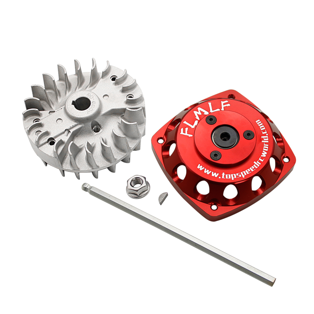 Alloy CNC Roto Starter of 23CC-58CC Normall Flywheel for 1/5 HPI ROFUN ROVAN KM BAJA 5B 5T 5SC Losi FG MCD GoPed RedCat Rc Parts