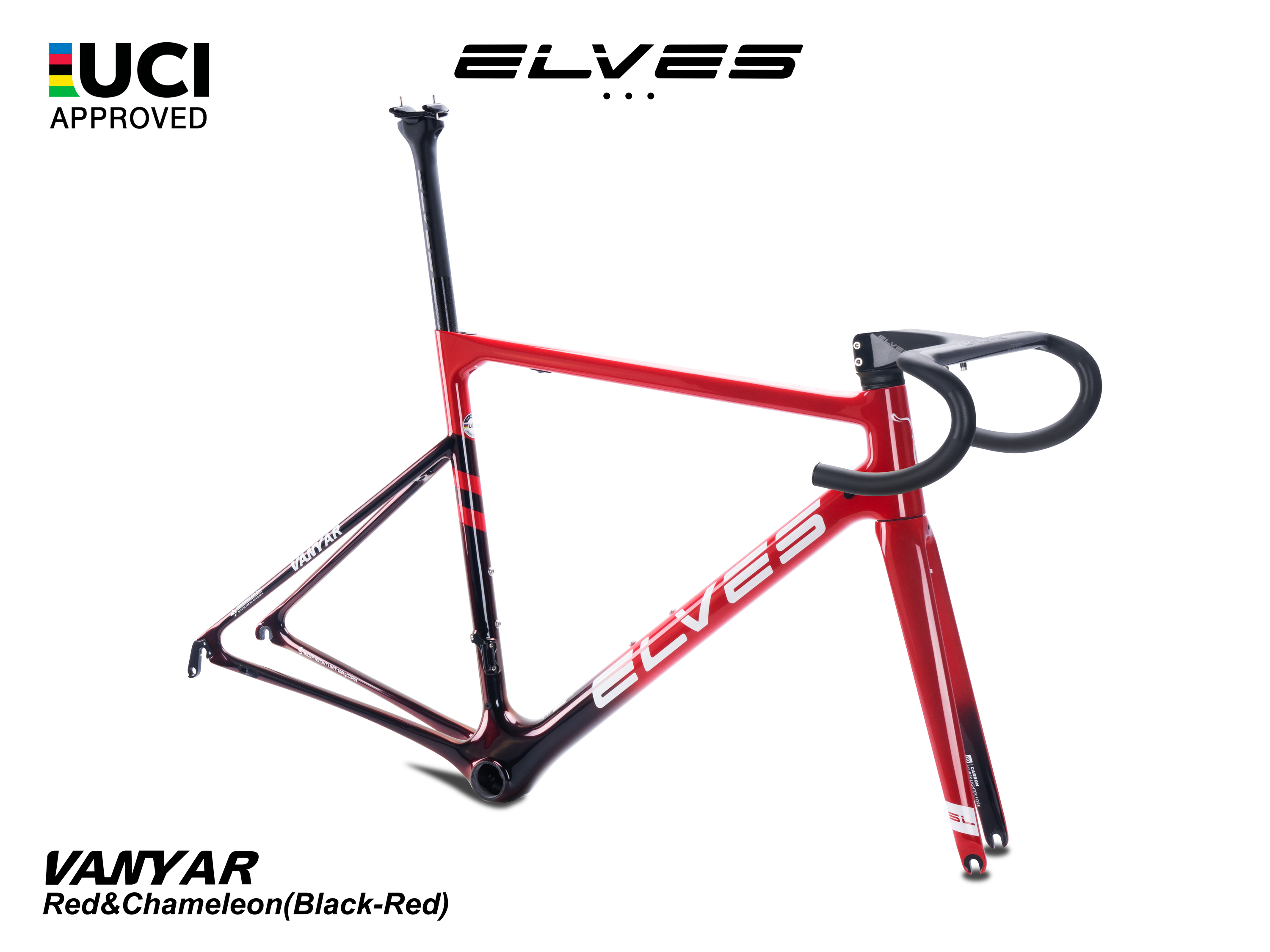 UCI Approved ELVES Vanyar Carbon SuperLight Road Framesets