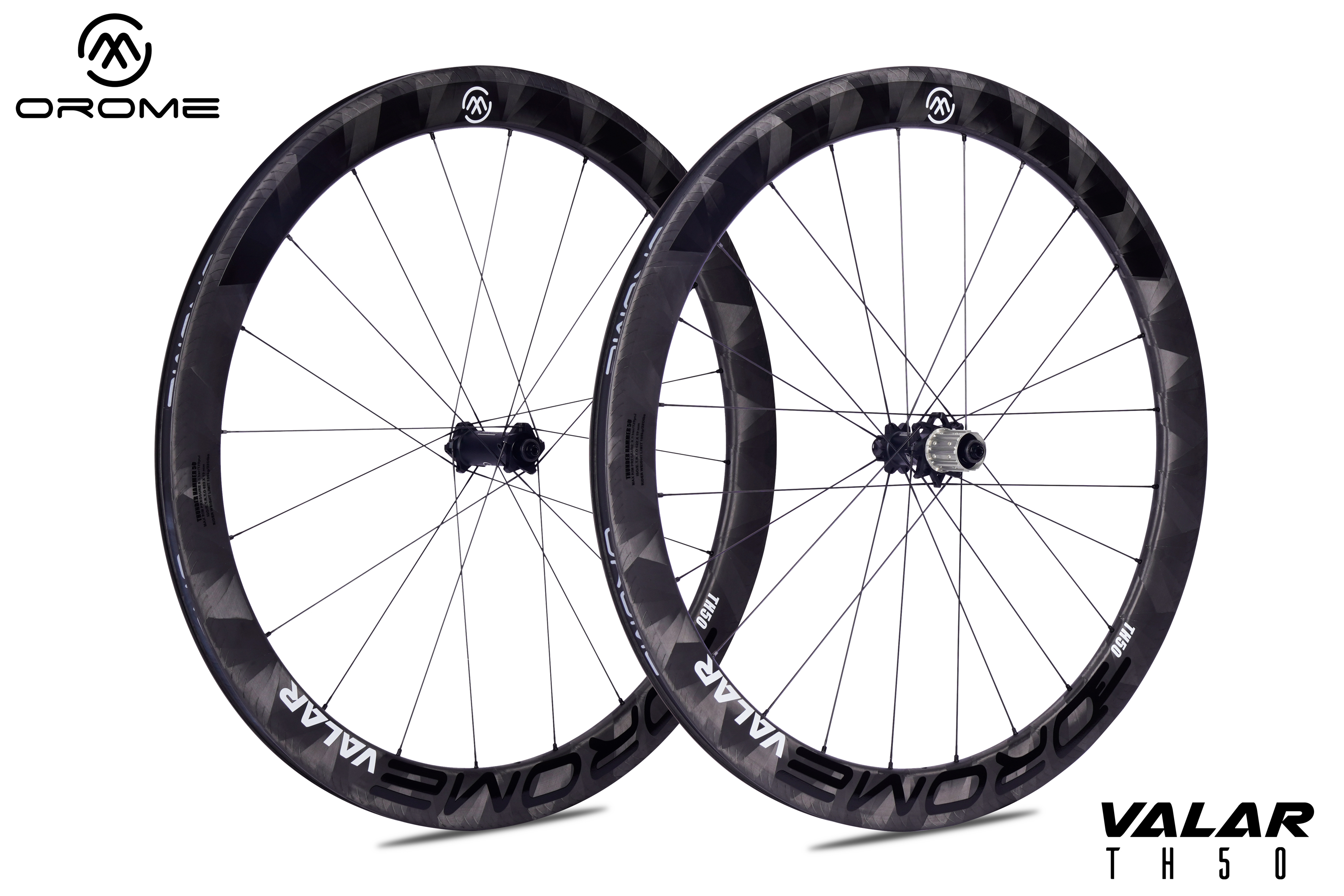 OROME VALAR TH50 Carbon Road Rim Brake Wheelsets, Rim Brake Carbon