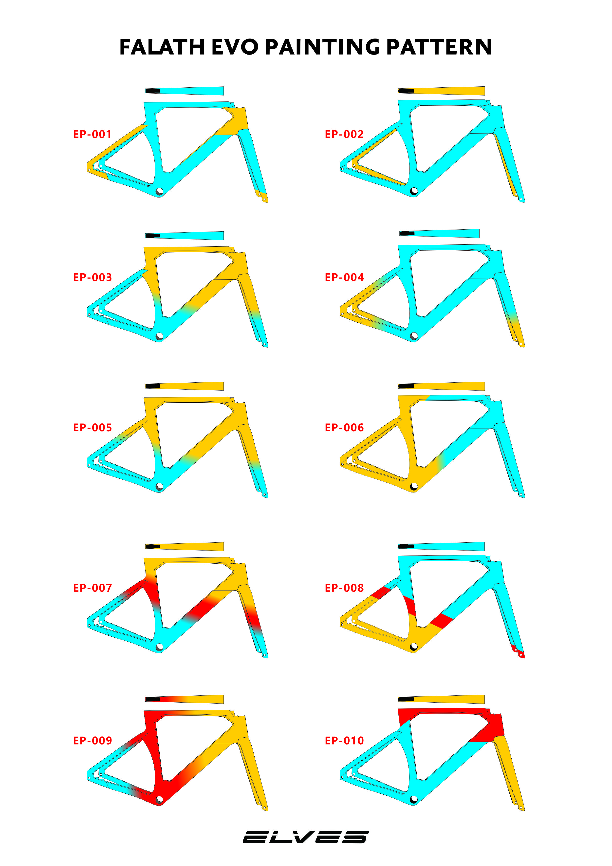 ELVES Falath EVO Carbon Road Disc Framesets UCI Approved