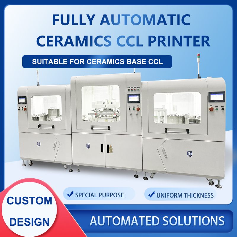 Fully Automatic Ceramics Base Copper-clad Laminates Screen Printer,JYSP