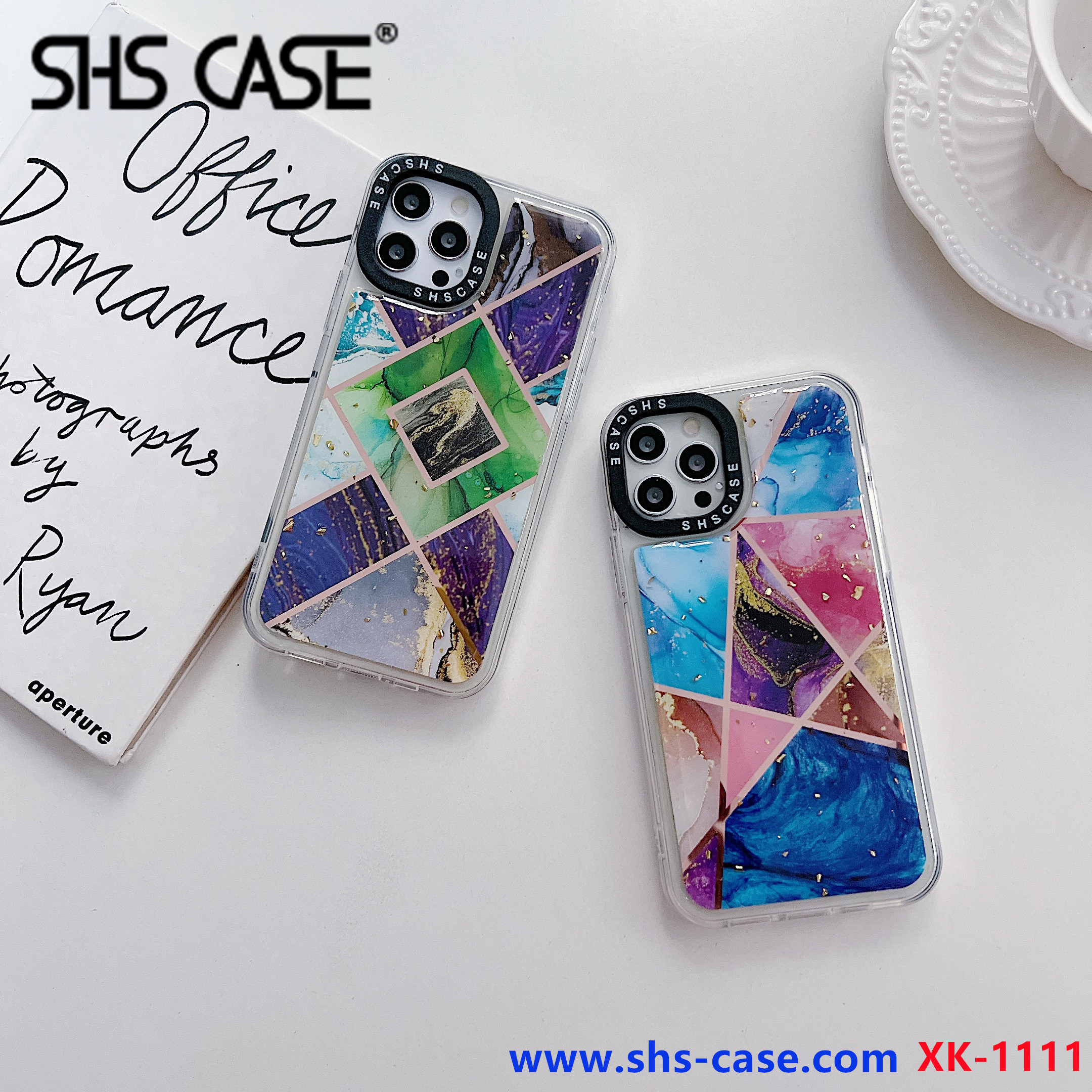 2.0MM photo frame IMD radium gold epoxy phone case