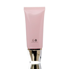 Flat Cosmetic Tube With Metallized Cap