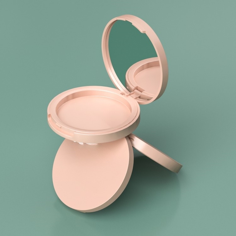 Snap fastener type Powder compact china factory