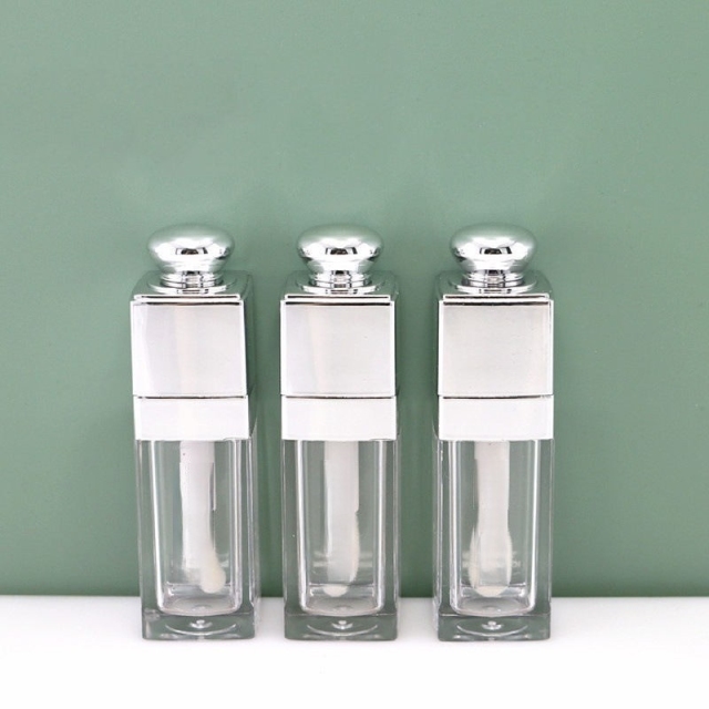 marble lip gloss tubes square with wands wholesale