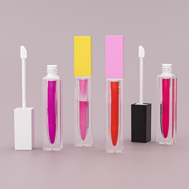 Empty liquid lipstick tube container petg lip gloss tubes china factory