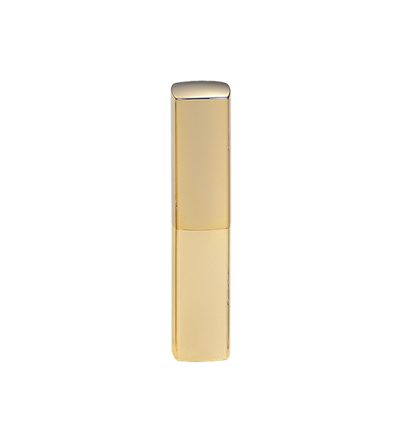 3.6g gold color square shape Aluminium slim lipstick tube