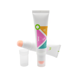 20ml Stylish Sponge Applicator Tip Tube Lip Gloss Tube with Custom Logo and Screen Printing for liquid concealer blush