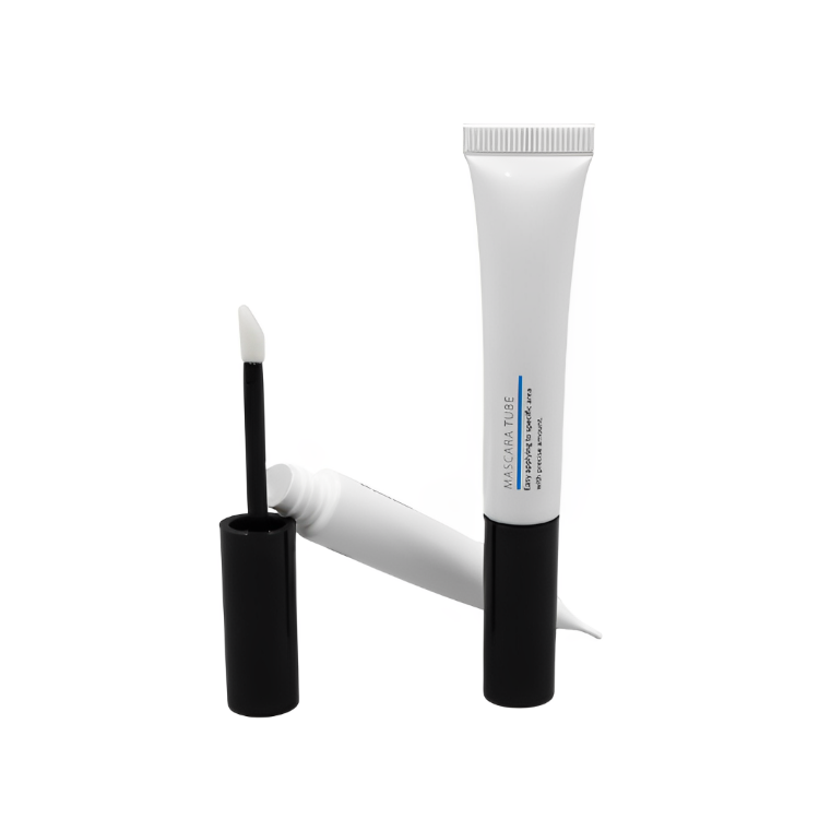 Hot sell 5ml soft squeeze screen printing empty lip gloss container with brush lip gloss tube with plastic applicator