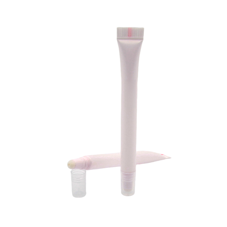 2ml Flocking Tip Tube lip gloss container cosmetic packaging hot stamping liquid concealer sponge applicator cosmetic tube D10 Diameter supper thin tube