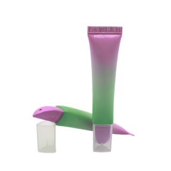 Triangular Plastic LDPE empty cosmetics lip cream gel squeeze tubes lip gloss tube for lipstick lip balm Packaging with logo