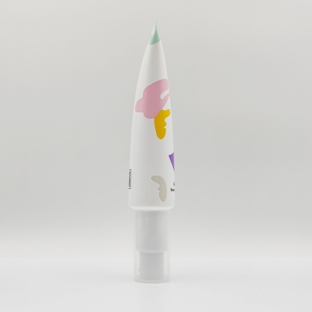 30ml cosmetic luxury cream airless pump tube skincare Screen Printing Cream Sunscreen Plastic Packaging Tube for eye cream