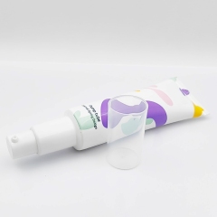 30ml cosmetic luxury cream airless pump tube skincare Screen Printing Cream Sunscreen Plastic Packaging Tube for eye cream