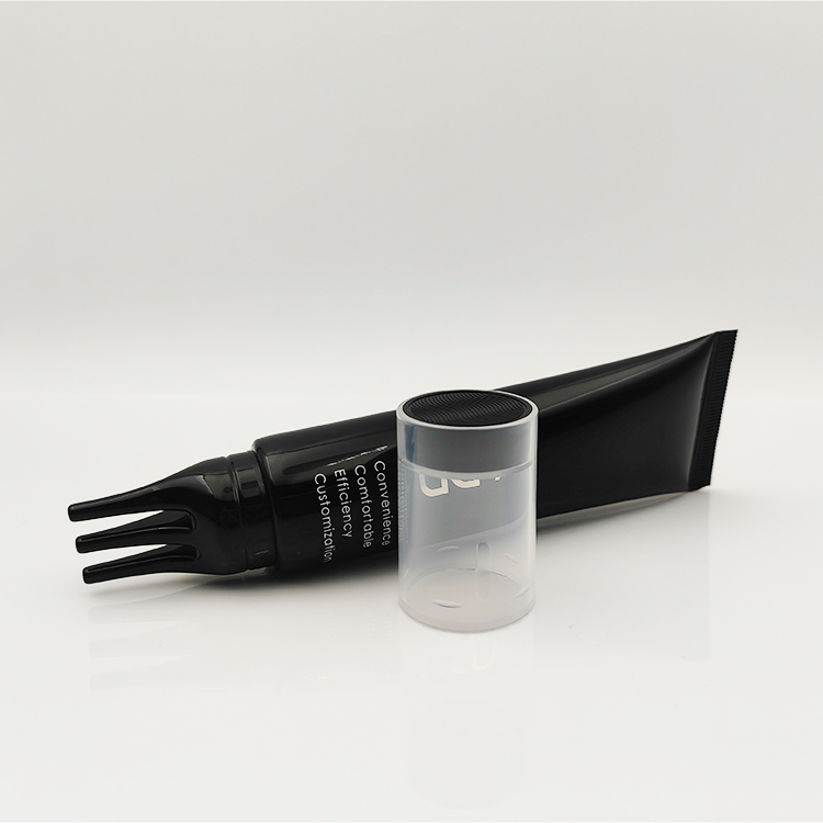 Customized 80ml Hair Dye Comb Soft Tube for cosmetics packaging empty tube Hair and Scalp Care With Comb Applicator