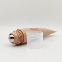 Luxury 20ml-80ml Mental Roller Ball hot stamping packaging tube eyes cosmetics eye cream tube with roller applicator