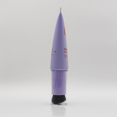 Newly Designed 50ml Spinning Brush Tubes with Brush Applicator screen printing package round plastic tube for cosmetics