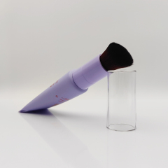 Newly Designed 50ml Spinning Brush Tubes with Brush Applicator screen printing package round plastic tube for cosmetics