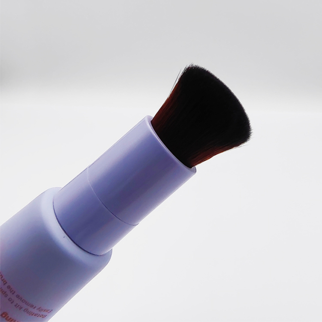 Newly Designed 50ml Spinning Brush Tubes with Brush Applicator screen printing package round plastic tube for cosmetics