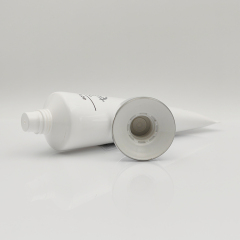 110ml Newly Designed Round Tube screen printing Plastic soft cosmetic hand cream sunscreen plastic packaging squeeze tube