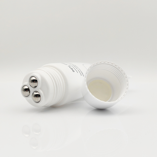 High-end 50ml empty cream squeeze tube with 3 or 5 roller ball Tube Massage lotion Cream serum Tube screen printing Packaging