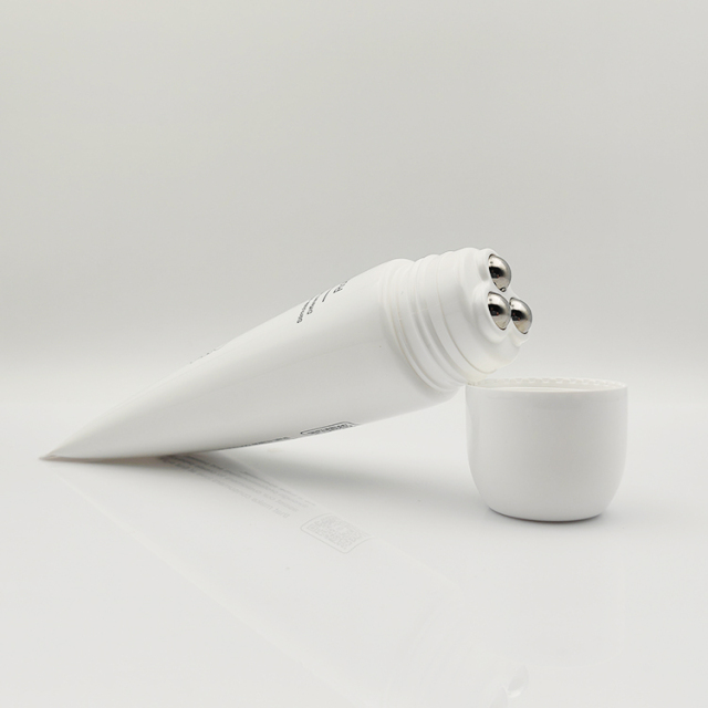 High-end 50ml empty cream squeeze tube with 3 or 5 roller ball Tube Massage lotion Cream serum Tube screen printing Packaging