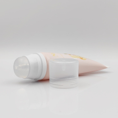20ml-80ml Stylish silicone head Tube with Custom Logo and Screen Printing plastic tube with cosmetic silicone applicator