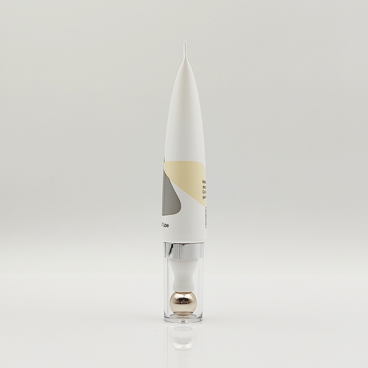 Luxury 15ml Roller Ball Tube packaging with alloy metal massage applicator eye cream massage tube 20ml ball cosmetic tube