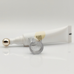 Luxury 15ml Roller Ball Tube packaging with alloy metal massage applicator eye cream massage tube 20ml ball cosmetic tube