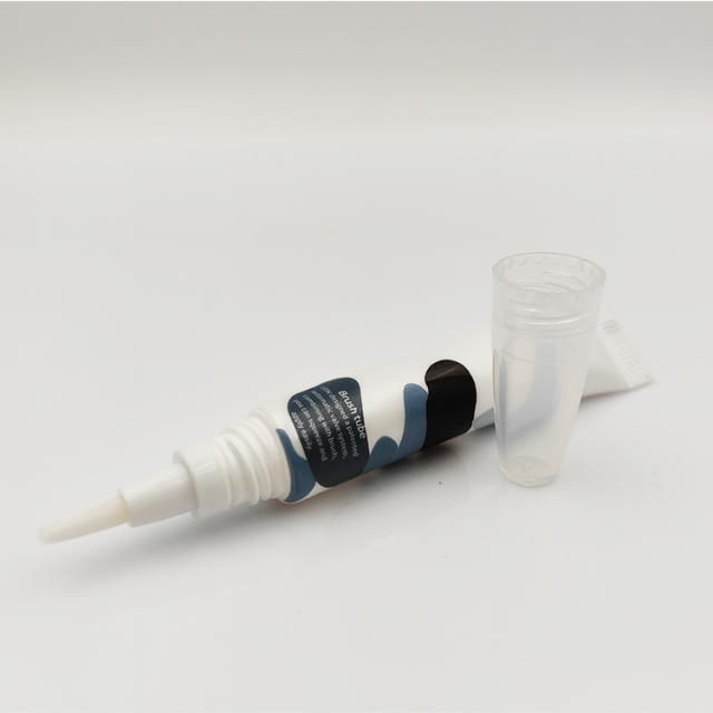 Wholesale 15ml PBT brush applicator tube soft squeeze screen printing lip gloss containers tube empty brow gel tubes with brush