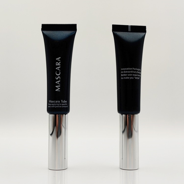 15ml Best selling eco-friendly mascara wand tube soft squeeze screen printing for Eye Makeup cosmetic plastic packaging