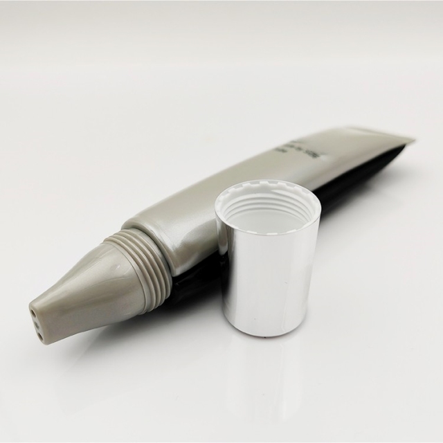 40ml Innovative designed Side By Side Tube for dual chamber double tube Combined into one Plastic Cosmetic Packaging tube